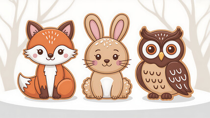 Animal Shaped Cookies Vector Art