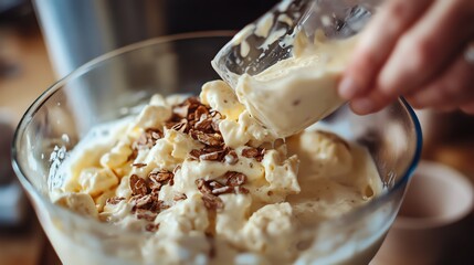 ice cream with chocolate