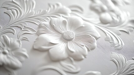 white flower on black background