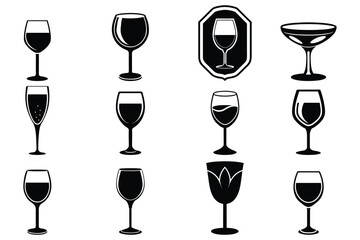 collection of wine glasses