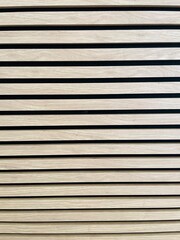Fototapeta premium This is a detailed closeup view of an old wooden wall showing beautiful black stripes running across its surface