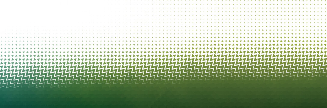 Abstract digital pattern with binary code flowing and transforming into a green gradient background representing data and technology