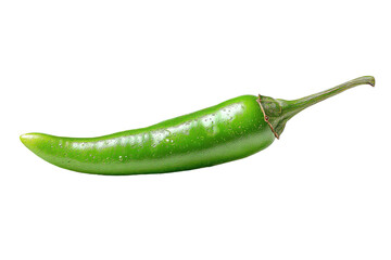 Close-up of a vibrant green chili pepper (5)