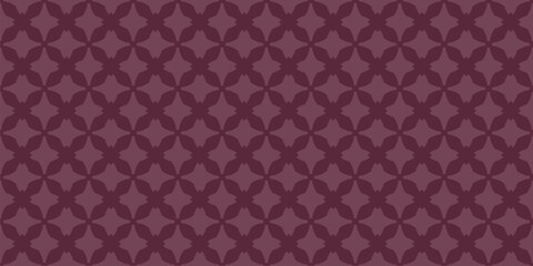 Geometric seamless pattern. Abstract vector maroon ornament texture with cross shapes, tiles, grid, lattice. Simple elegant background in gothic style with medieval motifs. Repeat design for decor