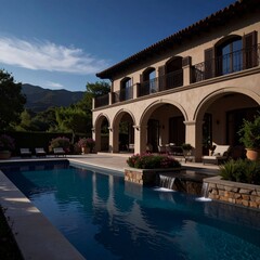 A hotel swimming pool