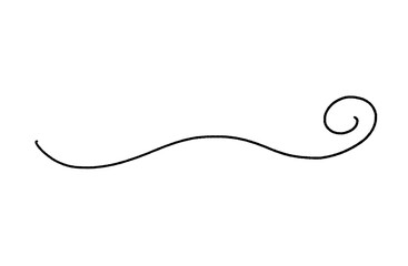 ふわふわしたあしらいの線