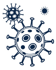 Obraz premium Inside the Virus: Exploring the Secrets of Virology