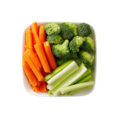 Fresh Vegetable Platter Carrots, Broccoli, and Celery Sticks