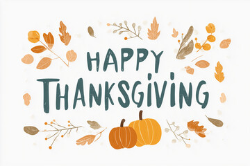 Celebrate love and gratitude this Thanksgiving with a cheerful typographic poster featuring warm autumn colors and festive elements perfect for any gathering or holiday display