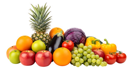 Assortment of Fresh Fruits and Vegetables pineapple