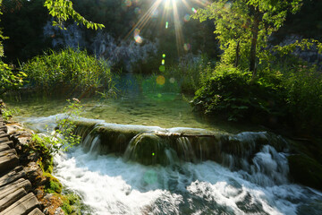 beautiful plivitce water landscapes in croatia