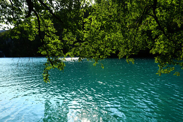 beautiful plivitce water landscapes in croatia