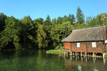 beautiful plivitce water landscapes in croatia