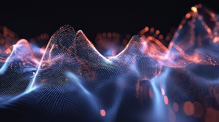 Abstract digital landscape