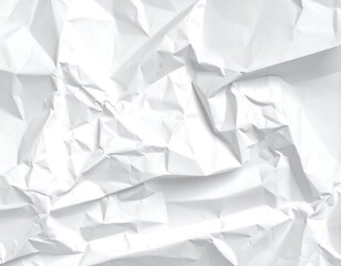 Obraz premium Wrinkled white paper texture