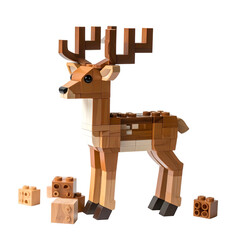 Lego deer figurine