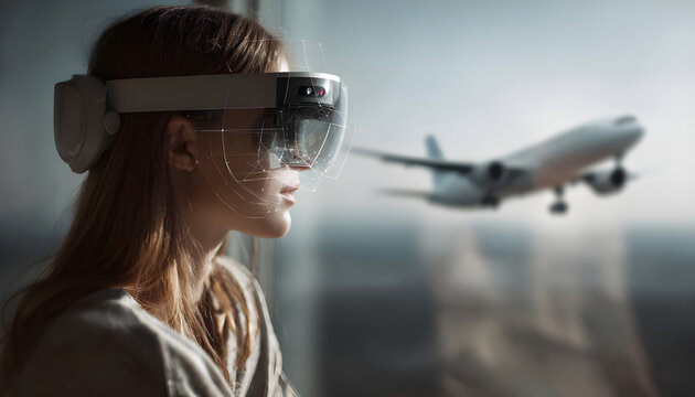 AR concept for Smart Travelling reserve flights using online AR application