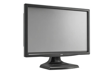 Flat-screen monitor, dark gray, rectangular