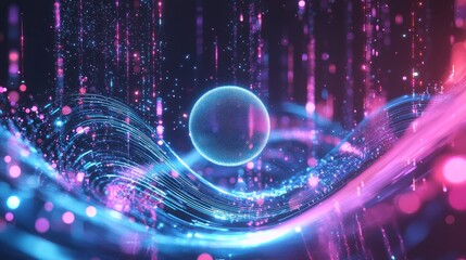 Abstract digital technology art