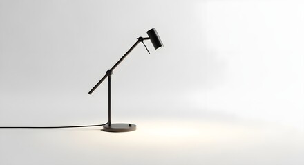 Modern Adjustable Black Desk Lamp Minimalist Design.