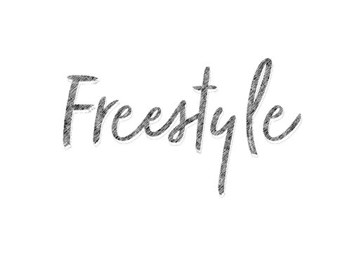 Gray Scratch Font Pencil Sketch Handwritten Text Effect