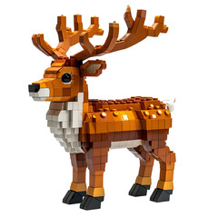 Modular deer building toy
