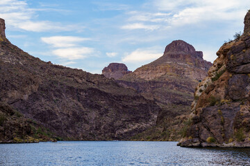 Beautiful Canyon Lake in the Tonto National Forest in Arizona