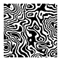 Fototapeta premium Abstract generative art pattern design black and white organic shapes complex intricate background vector illustration