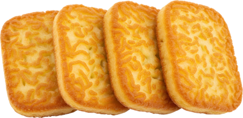 Four golden brown hash brown patties textured and evenly browned isolated on black potato food breakfast transparent background