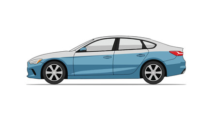 Fototapeta premium Sleek Automotive Design: A Two-Tone Sedan Concept Showcasing Modern Car Aesthetics and Style Elements of Advanced Transport