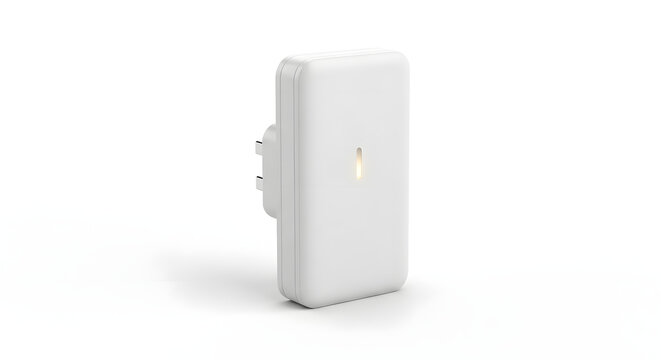 White electrical plug-in device with a light indicator, likely a network extender or similar technology.