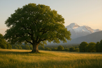 landscape with trees