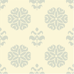 vector seamless pattern with floral and plant theme