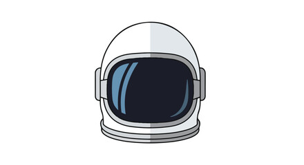 Isolated Astronaut Helmet on White Background: A Symbol of Space Exploration and Dreams of Interstellar Travel