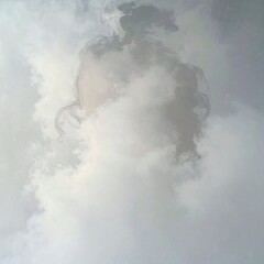 Abstract cloudy reflection