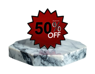 Starburst Bold Half Price Discount White Background