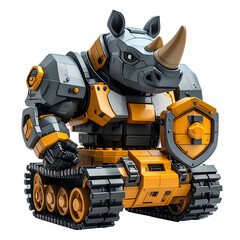 Rhino robot tank illustration