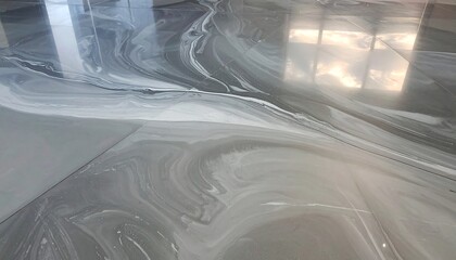 Abstract grey and white floor pattern