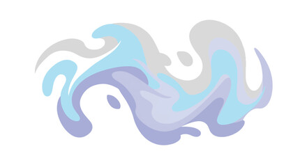 Abstract fluid shape composition with swirling pastel colors and smooth curves creating an artistic and calming visual effect suitable for modern