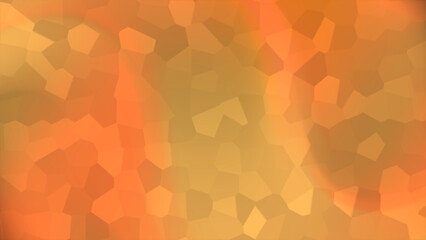 Geometric abstraction with warm color palette reminiscent of autumnal hues and cellular structure