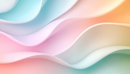 Obraz premium Pastel Wave Abstract Background Soft Gradients and Smooth Curves