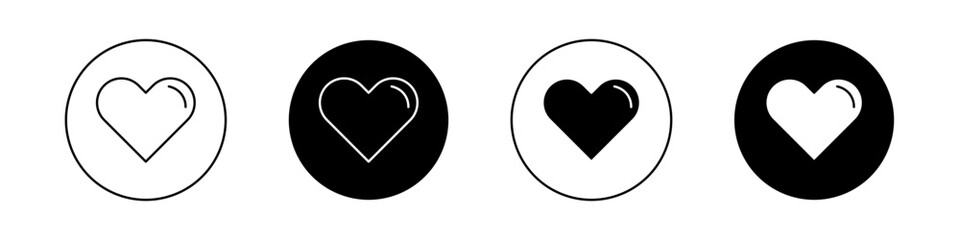 Heart icons vector graphics collection on white background