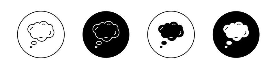 Dream cloud icons vector graphics collection on white background