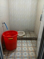 simple old toilet bathroom