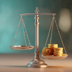 A tilted scale leaning to one side, symbolizing racial inequality and injustice