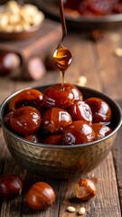 Sweet chestnuts in a bowl