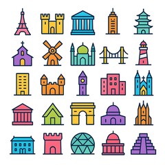  25 Landmark Icons