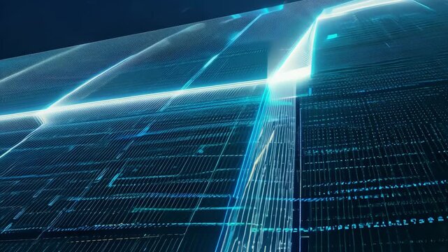 Fluid Camera Shows Evolving Digital Light Patterns on Building