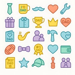 25 Father's Day Icon Pack