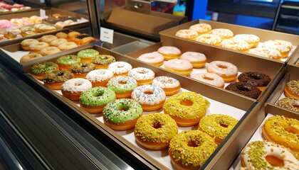 Colorful Donuts In Japan, Funny Snack Treats Cute Kawai.